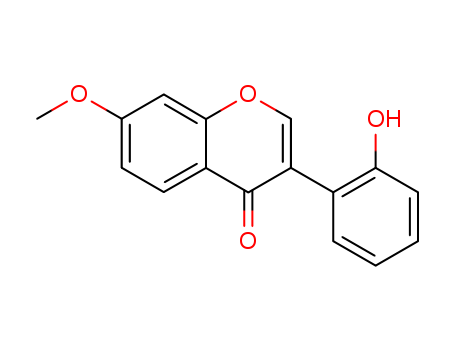 Molecular Structure of 19725-41-8 (4H-1-Benzopyran-4-one, 3-(2-hydroxyphenyl)-7-methoxy-)
