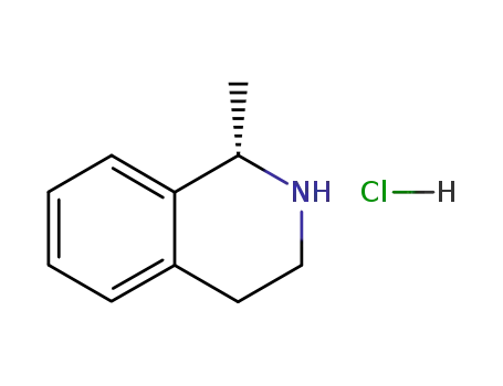Molecular Structure of 64982-62-3 ((S)-(-)-1-methyl-1,2,3,4-tetrahydroisoquinoline hydrochloride)