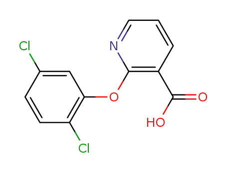 Molecular Structure of 108464-34-2 (2-(2,5-dichloro-phenoxy)-nicotinic acid)