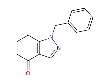 Molecular Structure of 115310-16-2 (1-benzyl-6,7-dihydro-1H-indazol-4(5H)-one)