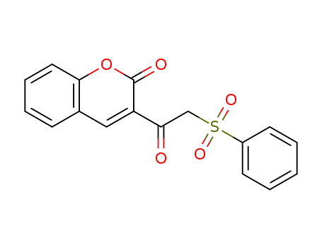 Molecular Structure of 496846-21-0 (3-[(phenylsulfonyl)acetyl]-2H-chromen-2-one)