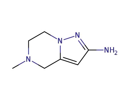 Molecular Structure of 1227210-33-4 (5-Methyl-4,5,6,7-Tetrahydro pyrazolo[1,5-a]pyrazin-2-amine)