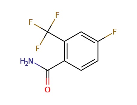 Molecular Structure of 207919-06-0 (4-FLUORO-2-(TRIFLUOROMETHYL)BENZAMIDE)