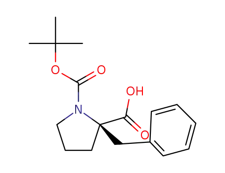 Molecular Structure of 706806-60-2 (BOC-(R)-ALPHA-BENZYL-PROLINE)