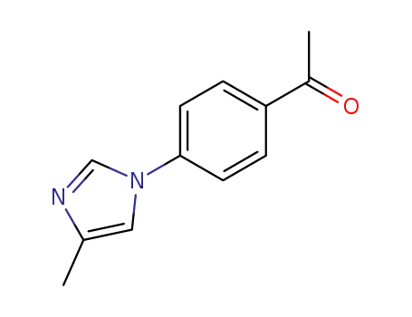 Molecular Structure of 142161-53-3 (1-(4-(4-Methyl-1H-imidazol-1-yl)phenyl)ethanone)