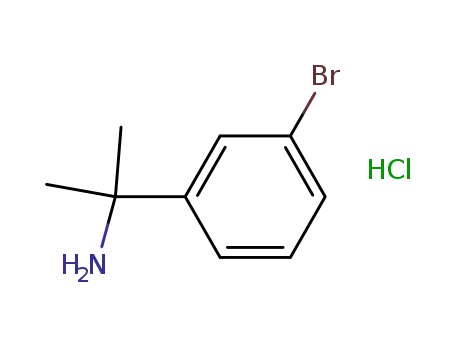 Molecular Structure of 676135-18-5 (1-(3-Bromophenyl)-1-methylethylamine hydrochloride)