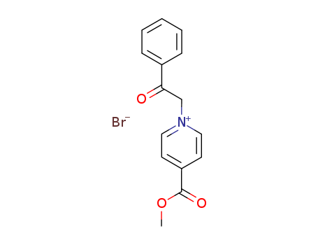Pyridinium, 4-(methoxycarbonyl)-1-(2-oxo-2-phenylethyl)-, bromide (1:1)