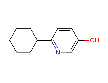Molecular Structure of 1058159-15-1 (6-cyclohexyl-3-Pyridinol)
