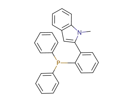 Molecular Structure of 1067883-56-0 (1H-Indole, 2-[2-(diphenylphosphino)phenyl]-1-methyl-)