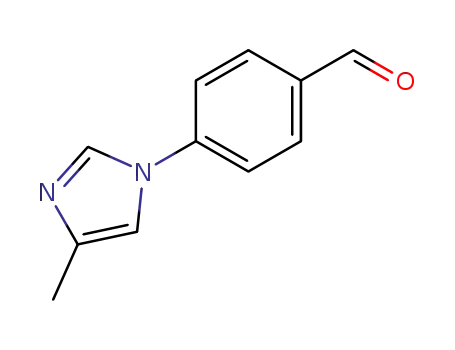 Molecular Structure of 127404-21-1 (Benzaldehyde, 4-(4-methyl-1H-imidazol-1-yl)-)