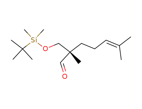 Molecular Structure of 121618-70-0 (5-Heptenal, 2-[[[(1,1-dimethylethyl)dimethylsilyl]oxy]methyl]-2,6-dimethyl-)