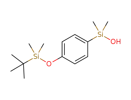 Molecular Structure of 1123246-73-0 ((4-(tert-butyldimethylsilyloxy)phenyl)dimethylsilanol)