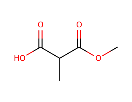 Molecular Structure of 3097-74-3 (3-Methoxy-2-methyl-3-oxopropanoic acid)