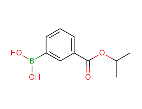 Molecular Structure of 342002-80-6 (3-(ISOPROPOXYCARBONYL)PHENYLBORONIC ACID)