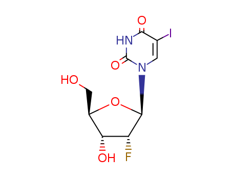5-iodo-1-(2-fluoro-2-deoxyribofuranosyl)uracil