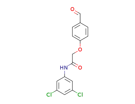 Molecular Structure of 575499-16-0 (N-(3, 5-dichlorophenyl)-2-(4-formylphenoxy)acetamide)