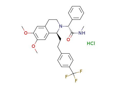 (R)-2-((R)-6,7-Dimethoxy-1-(4-(trifluoromethyl)phenethyl)-3,4-dihydroisoquinolin-2(1H)-yl)-N-methyl-2-phenylacetamide
