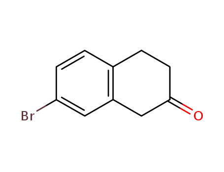 Molecular Structure of 132095-54-6 (7-Bromo-2-tetralone)