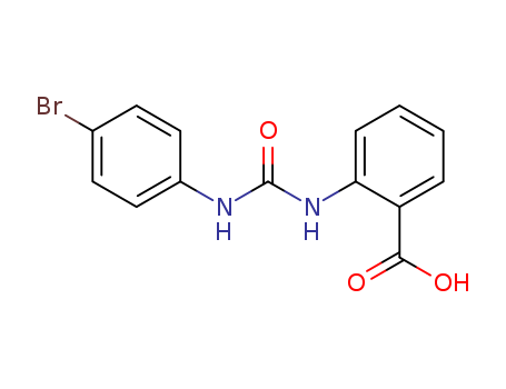 Molecular Structure of 1566-85-4 (Benzoic acid, 2-[[[(4-bromophenyl)amino]carbonyl]amino]-)