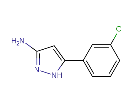 Molecular Structure of 208519-09-9 (3-(3-CHLOROPHENYL)-1H-PYRAZOL-5-AMINE)