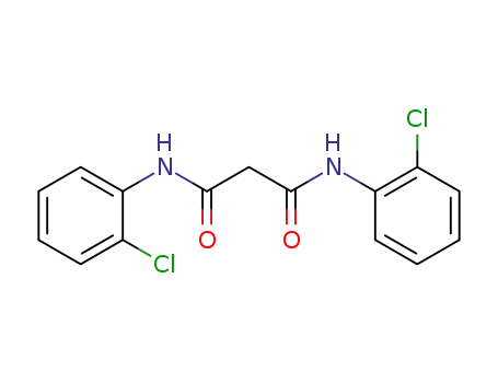 Molecular Structure of 28272-93-7 (N,N''-BIS-(2-CHLORO-PHENYL)-MALONAMIDE)