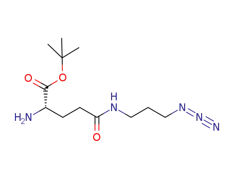 Molecular Structure of 1375540-44-5 ((S)-tert-butyl 2-amino-5-((3-azidopropyl)amino)-5-oxopentanoate)