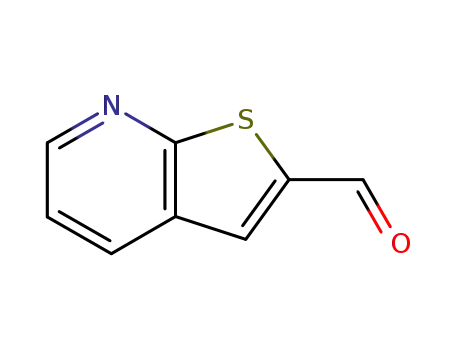 Molecular Structure of 53174-98-4 (THIENO[2,3-B]PYRIDINE-2-CARBALDEHYDE)