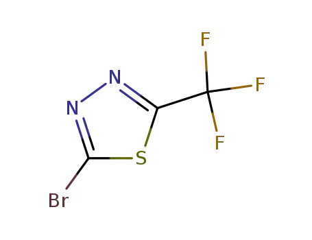 Molecular Structure of 37461-61-3 (2-bromo-5-(trifluoromethyl)-1,3,4-thiadiazole)