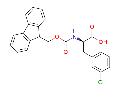 Molecular Structure of 205526-23-4 (Fmoc-3-chloro-D-phenylalanine)