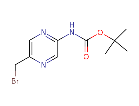tert-Butyl N-[5-(bromomethyl)pyrazin-2-yl]carbamate cas no. 369638-69-7 97%