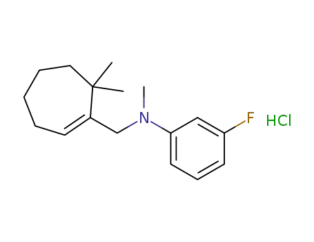 N-((7,7-dimethylcyclohept-1-enyl)methyl)-3-fluoro-N-methylaniline hydrochloride