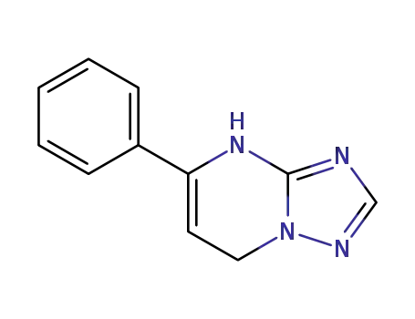 Molecular Structure of 142954-77-6 ([1,2,4]Triazolo[1,5-a]pyrimidine, 1,7-dihydro-5-phenyl-)