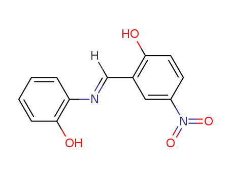Molecular Structure of 3762-63-8 (Phenol, 2-[[(2-hydroxyphenyl)imino]methyl]-4-nitro-)