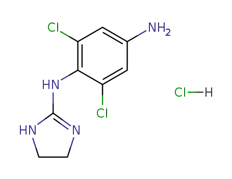 Molecular Structure of 73217-88-6 (P-AMINOCLONIDINE)