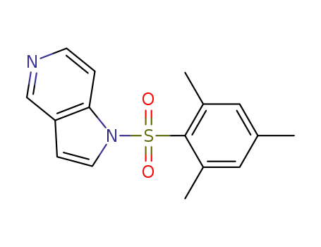 Molecular Structure of 1417718-51-4 (1-(2,4,6-trimethyl-benzenesulfonyl)-1H-pyrrolo[3,2-c]pyridine)