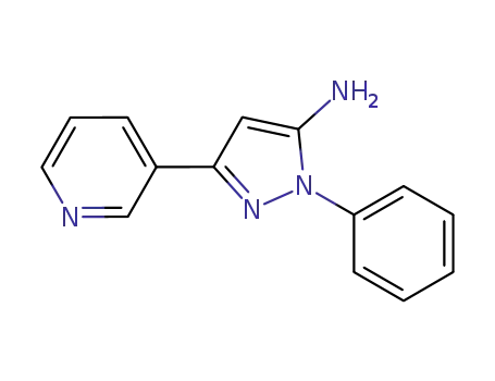 Molecular Structure of 1152711-48-2 (5-amino-1-phenyl-3-(pyridin-3-yl)-1H-pyrazole)