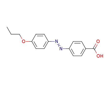 Molecular Structure of 142747-35-1 (Benzoic acid, 4-[(4-propoxyphenyl)azo]-)