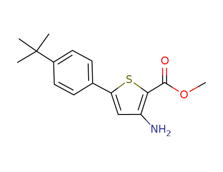 2-Thiophenecarboxylicacid, 3-amino-5-[4-(1,1-dimethylethyl)phenyl]-, methyl ester