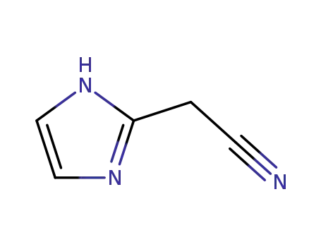 Molecular Structure of 23184-45-4 ((1H-IMIDAZOL-2-YL)-ACETONITRILE)