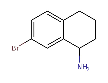 Molecular Structure of 865472-04-4 (7-BROMO-1,2,3,4-TETRAHYDRO-NAPHTHALEN-1-YLAMINE HYDROCHLORIDE)