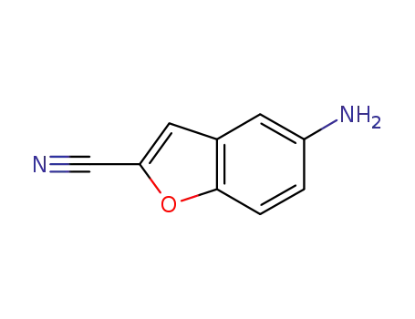 2-Benzofurancarbonitrile,  5-amino-
