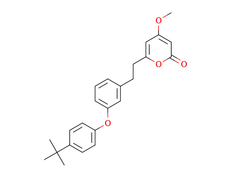4-methoxy-6-[2-(3-(4-tert-butylphenoxy)phenyl)ethyl]-2H-pyran-2-one