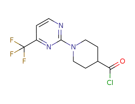 Molecular Structure of 306934-79-2 (1-[4-(TRIFLUOROMETHYL)PYRIMIDIN-2-YL]PIPERIDINE-4-CARBONYL CHLORIDE)