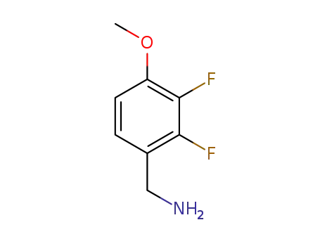 Molecular Structure of 886500-75-0 (2,3-DIFLUORO-4-METHOXYBENZYLAMINE)