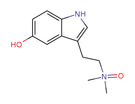 Molecular Structure of 1019-44-9 (3-[2-(dimethylnitroryl)ethyl]-1H-indol-5-ol)