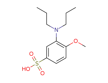 Molecular Structure of 153086-37-4 (2-(N,N-DIPROPYL)AMINO ANISOLE-4-SULFONIC ACID)