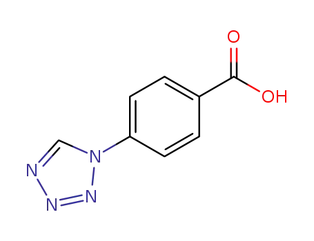 Molecular Structure of 78190-05-3 (4-TETRAZOL-1-YL-BENZOIC ACID)
