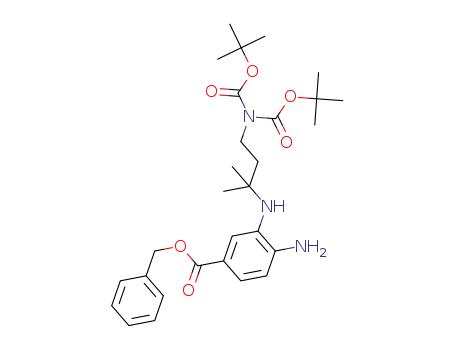 benzyl 4-amino-3-({4-[bis(tert-butoxycarbonyl)amino]-2-methylbutan-2-yl}amino)benzoate