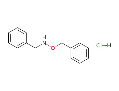 Molecular Structure of 5555-54-4 (Benzenemethanamine, N-(phenylmethoxy)-, hydrochloride)