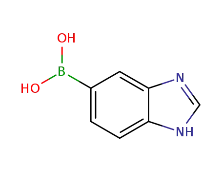Molecular Structure of 1228183-22-9 (1H-Benzo[d]imidazol-6-ylboronic acid)